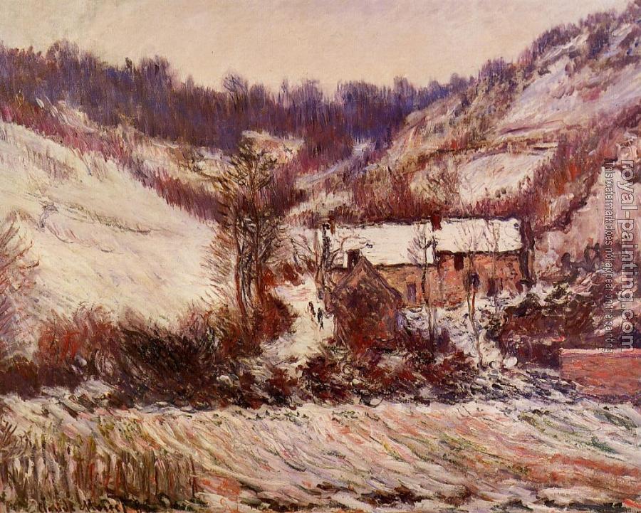 Claude Oscar Monet : Snow Effect at Falaise